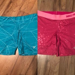 Girls Nike pro  and old navy shorts sz Large